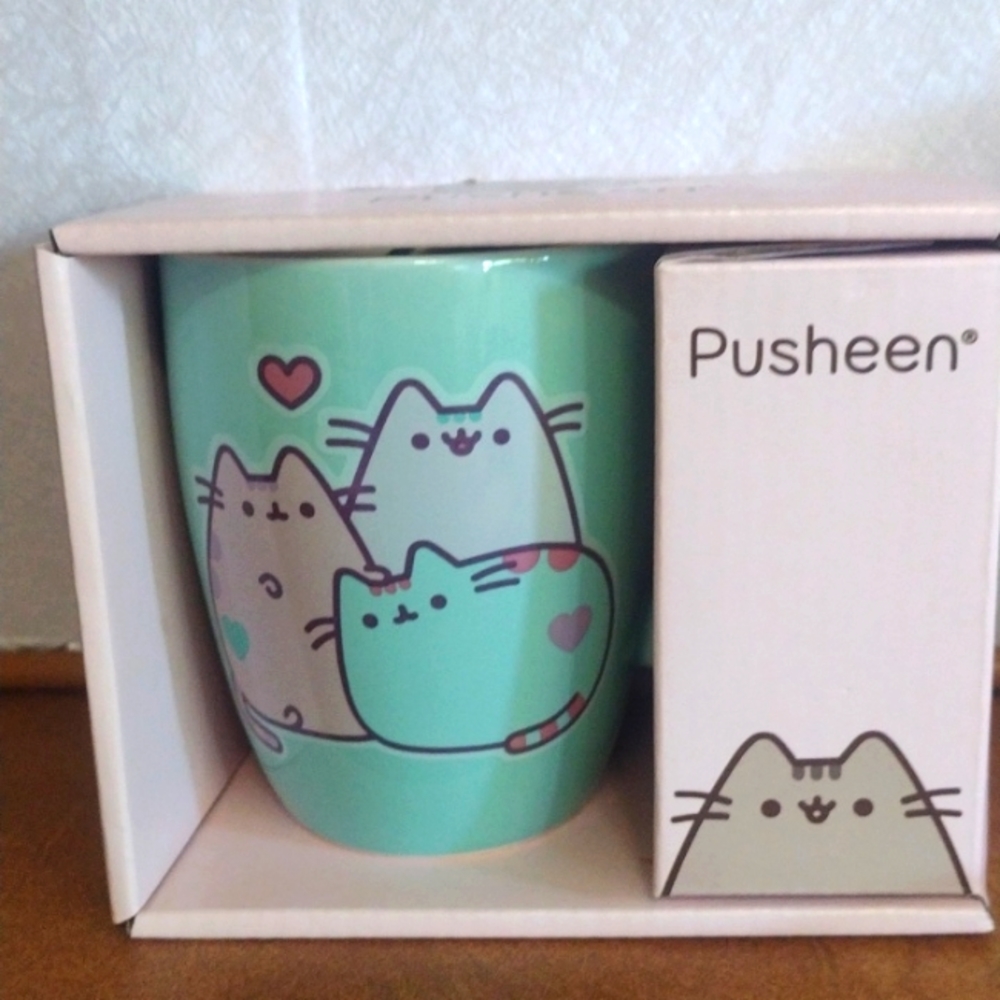 Pusheen Teal Coffee Mug